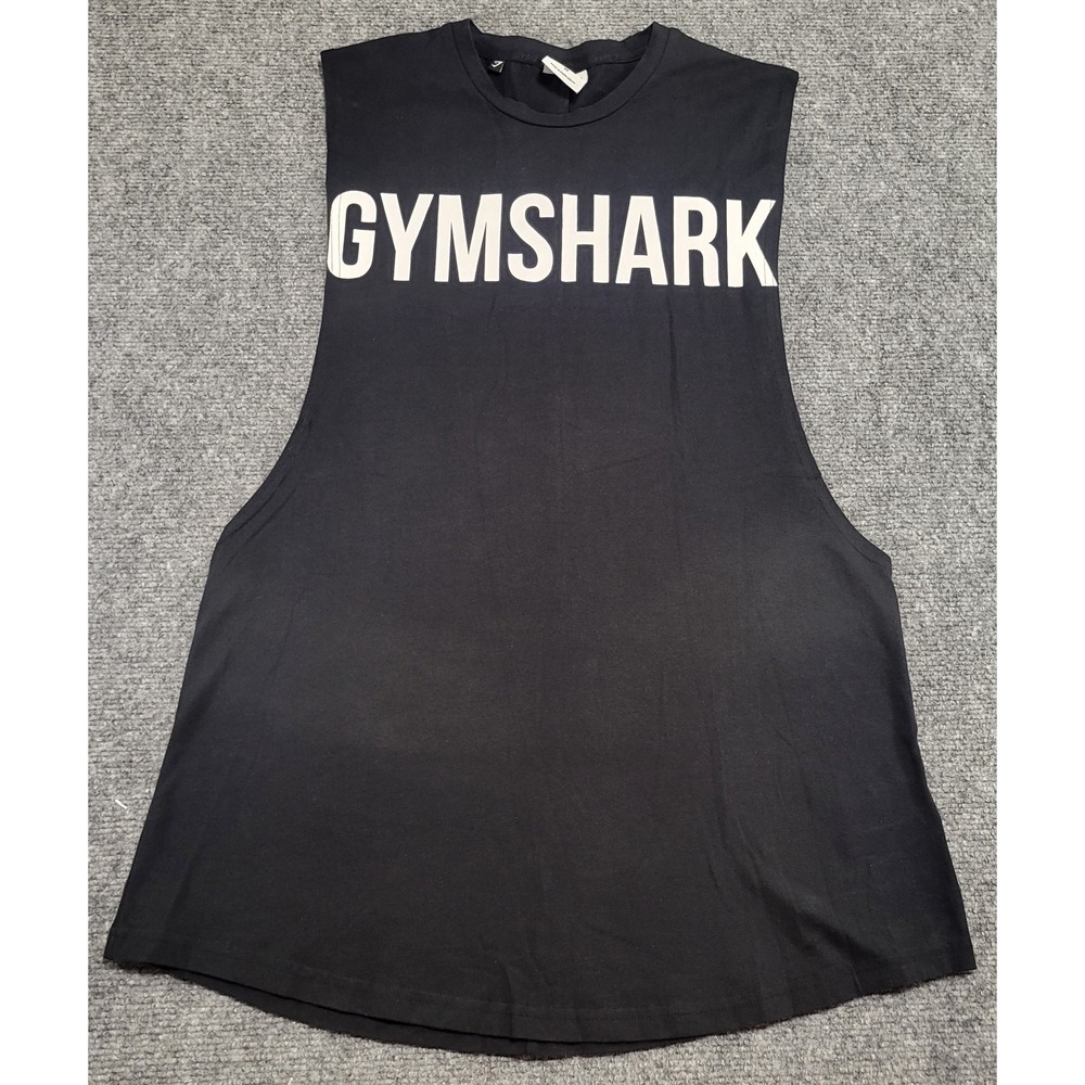 Gymshark Prime Drop Arm Tank Sleeveless Men's Black T-Shirt Size Medium